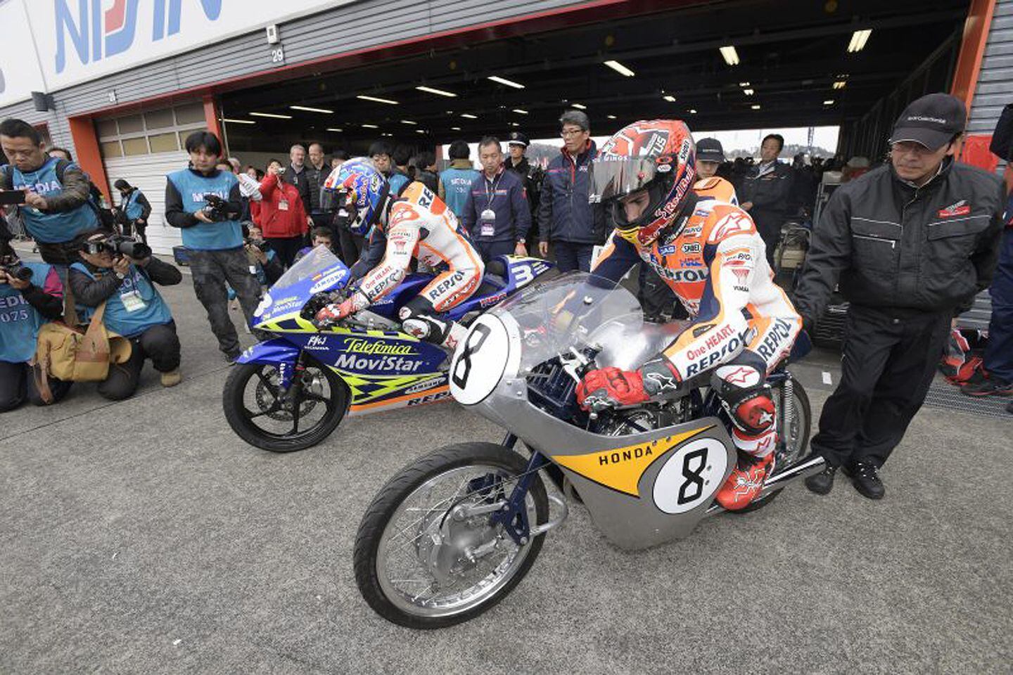 Repsol Honda Team Celebrates World Championships In Motogp Trials And