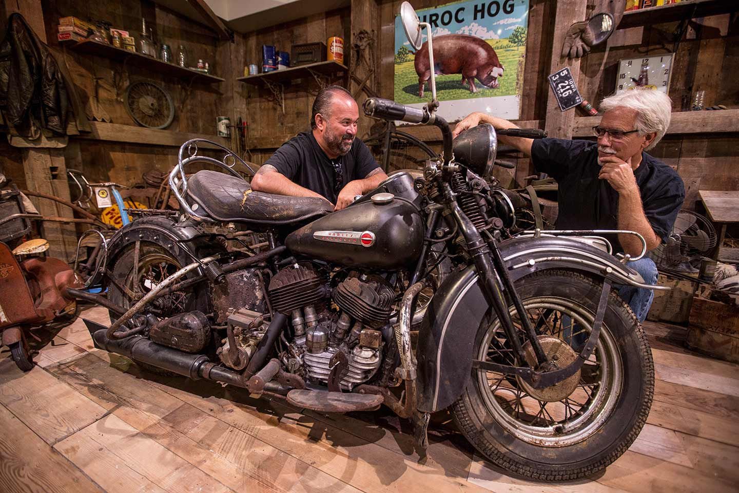Frank Fritz and Dave Ohrt of <i>American Pickers</i> were known to pop into the museum every now and again.