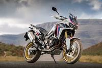 africa twin red white and blue