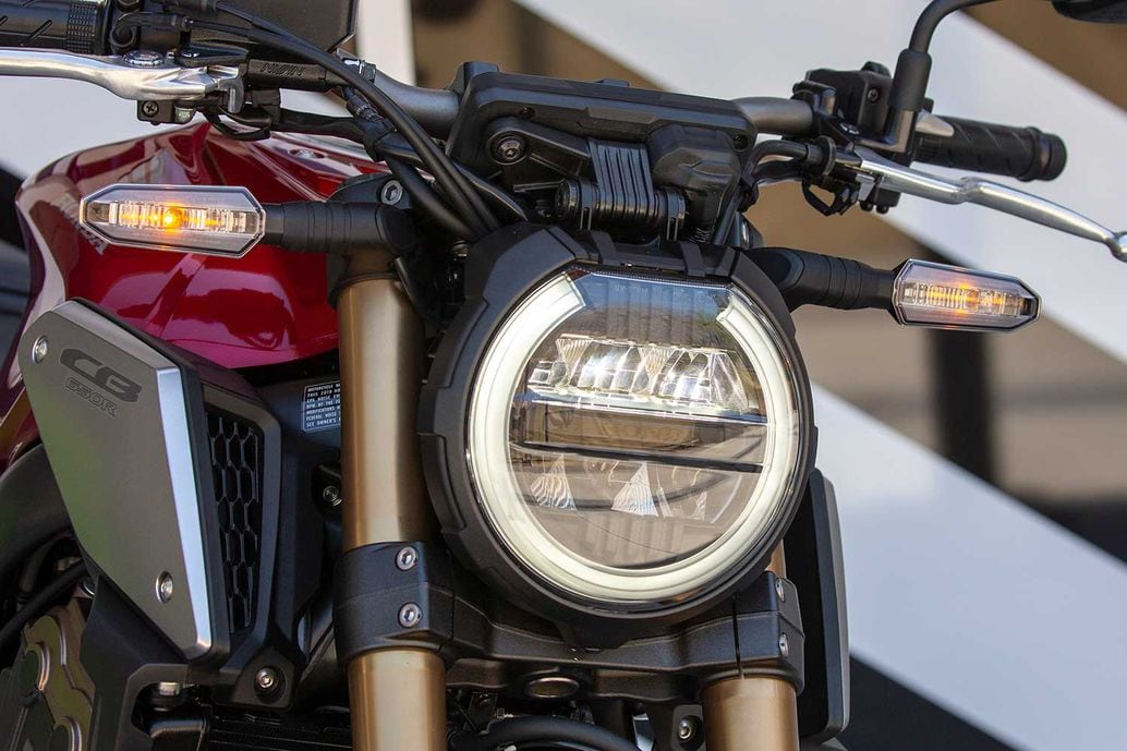 2019 Honda CB650R headlight.