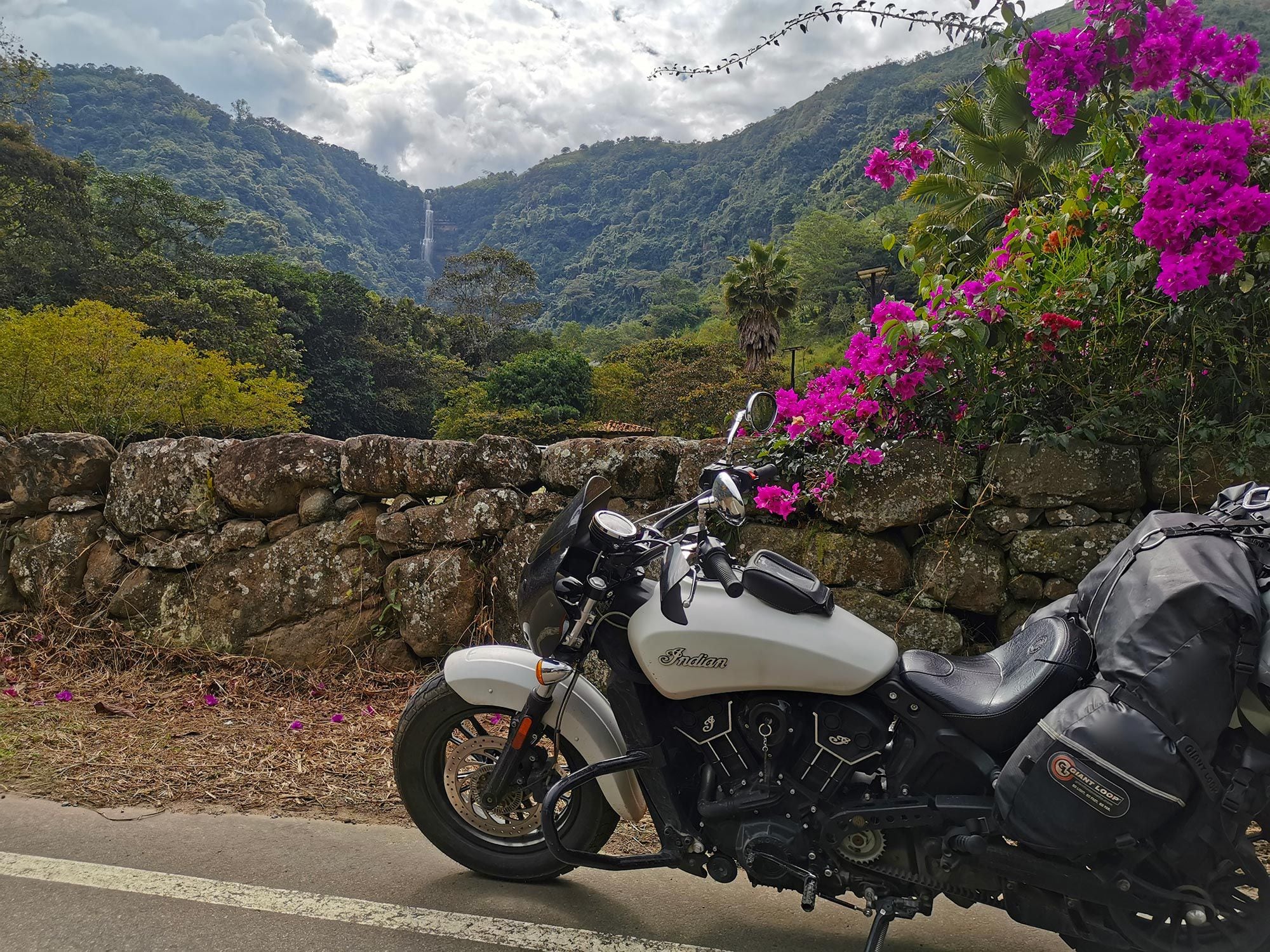 Just outside of the canyon are lush mountains, shielding the desert from rain. Many waterfalls cascade just off of the route, such as the Juan Curi waterfall located south of San Gil.