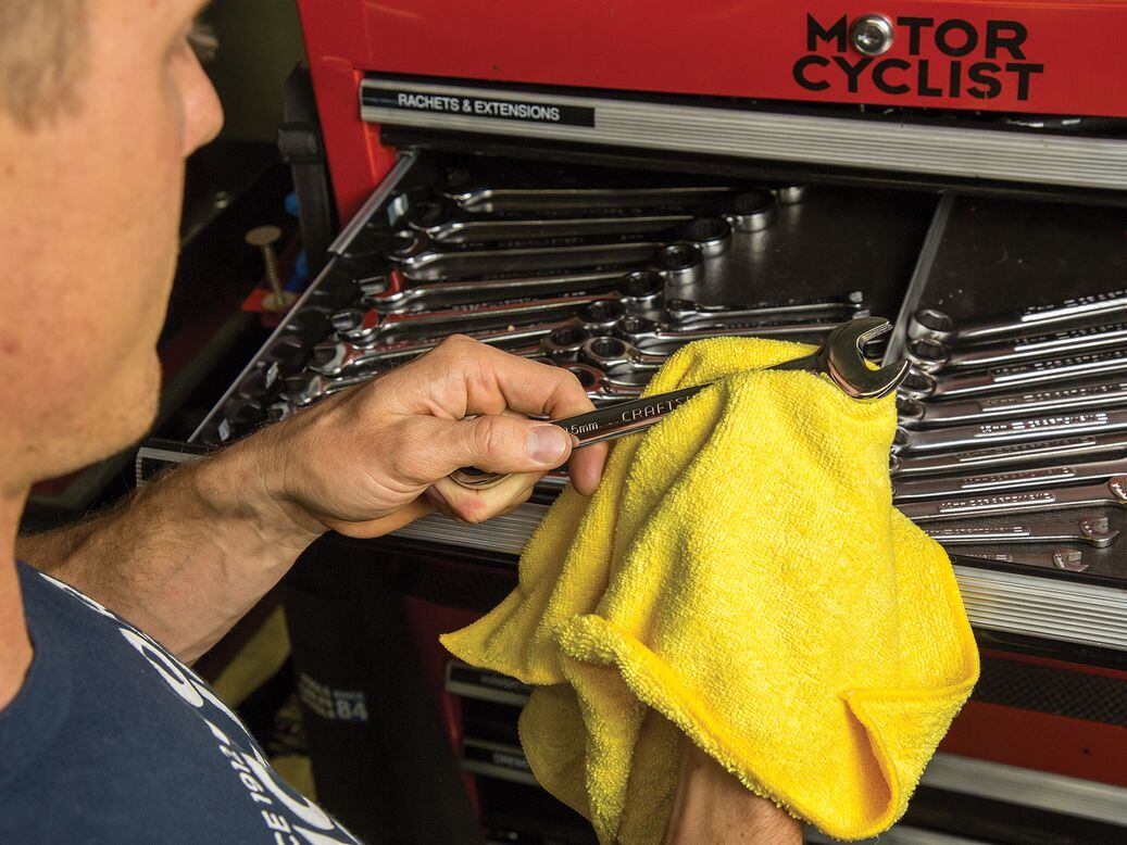 Keep Your Motorcycle Workspace—And You!—Spotlessly Clean