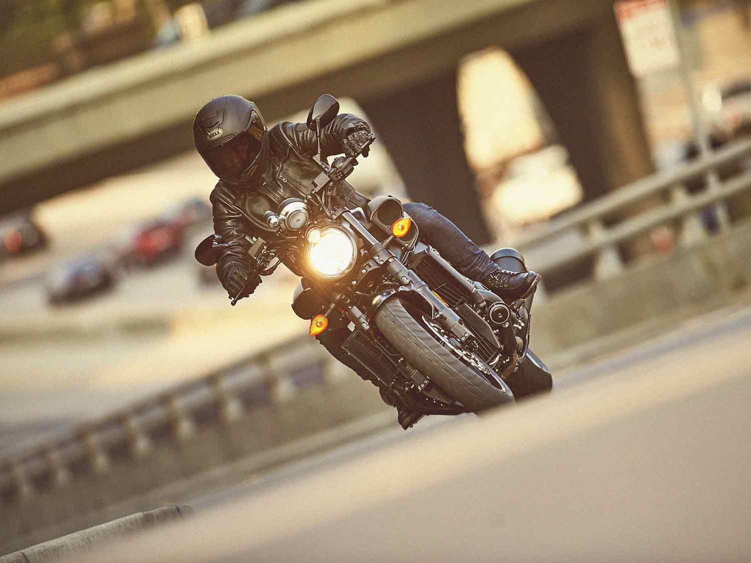 Despite its prodigious 683-pound heft, the VMAX is low enough for almost anyone to throw a leg over, with a seat height under 31 inches.