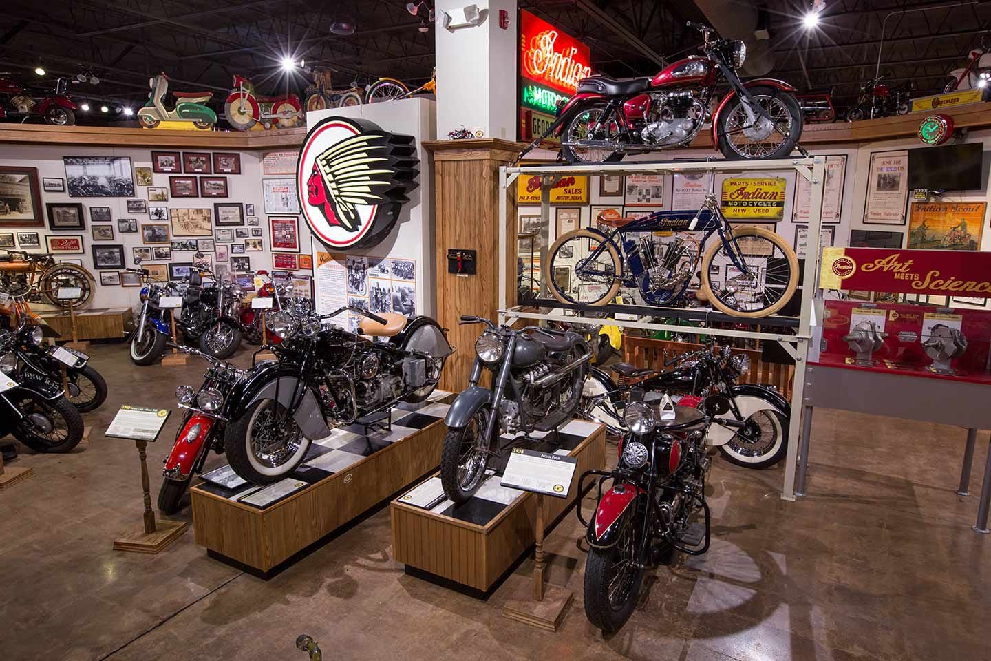 Between its vast collection of motorcycles, vintage signs, artwork, collectibles, and memorabilia, a trip to the National Motorcycle Museum was sensory overload.