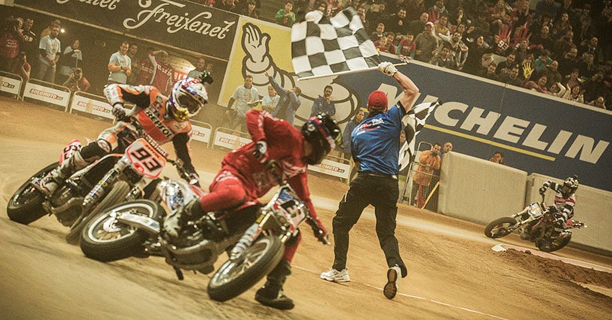 Brad Baker Wins 2015 Superprestigio Over Marc Marquez And Jared Mees In ...