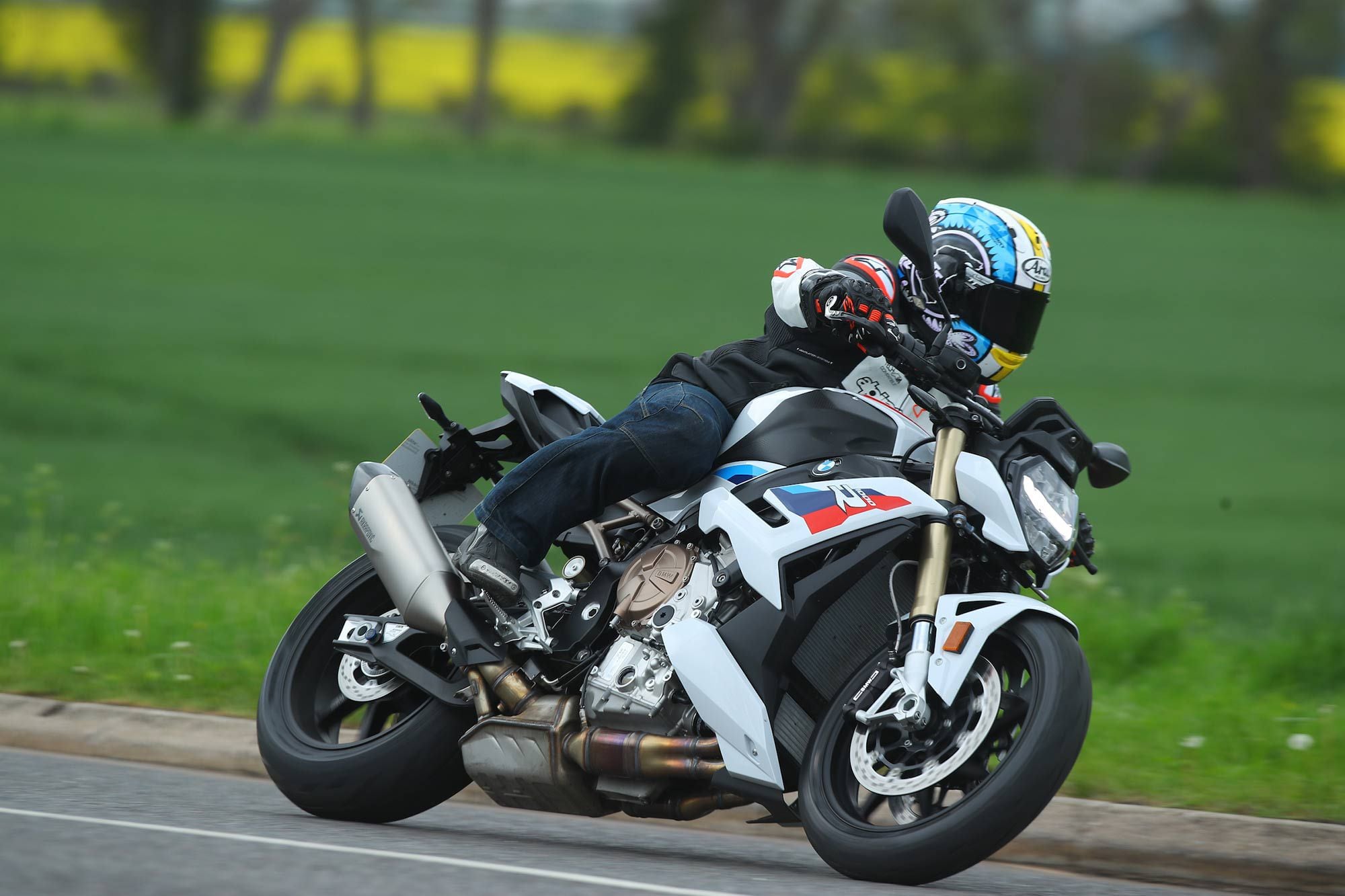 BMW has moved the rear shock backward, away from the heat of the exhaust, but more importantly it has a longer stroke, whilst maintaining the same 4.6-inch of rear-wheel travel.