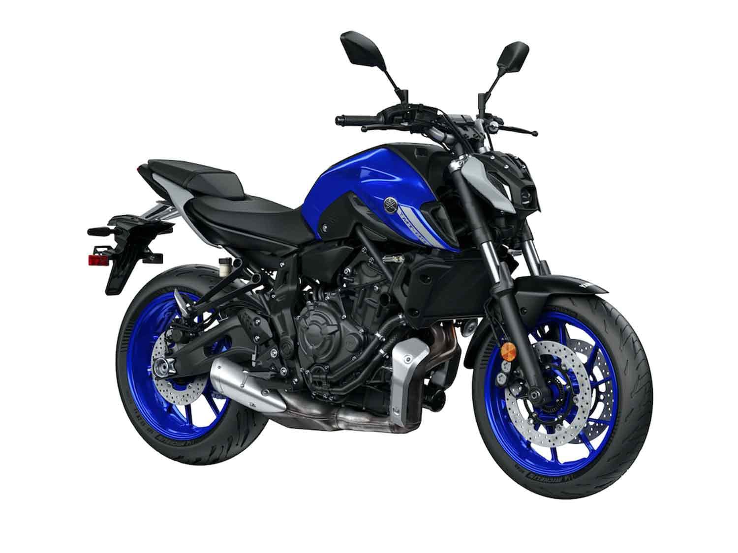 yamaha mt 07 2021 blue