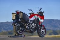 MV Agusta’s Turismo Veloce RC SCS parked on road turnout