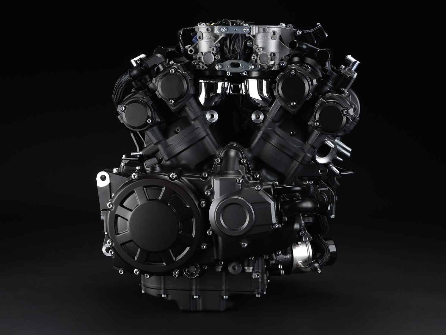 The heart of the beast: a 1,679cc, 65-degree V-4.