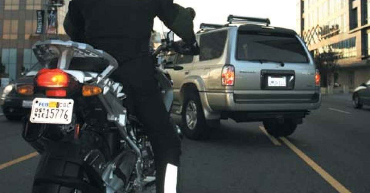 motorcycle riders break traffic laws
