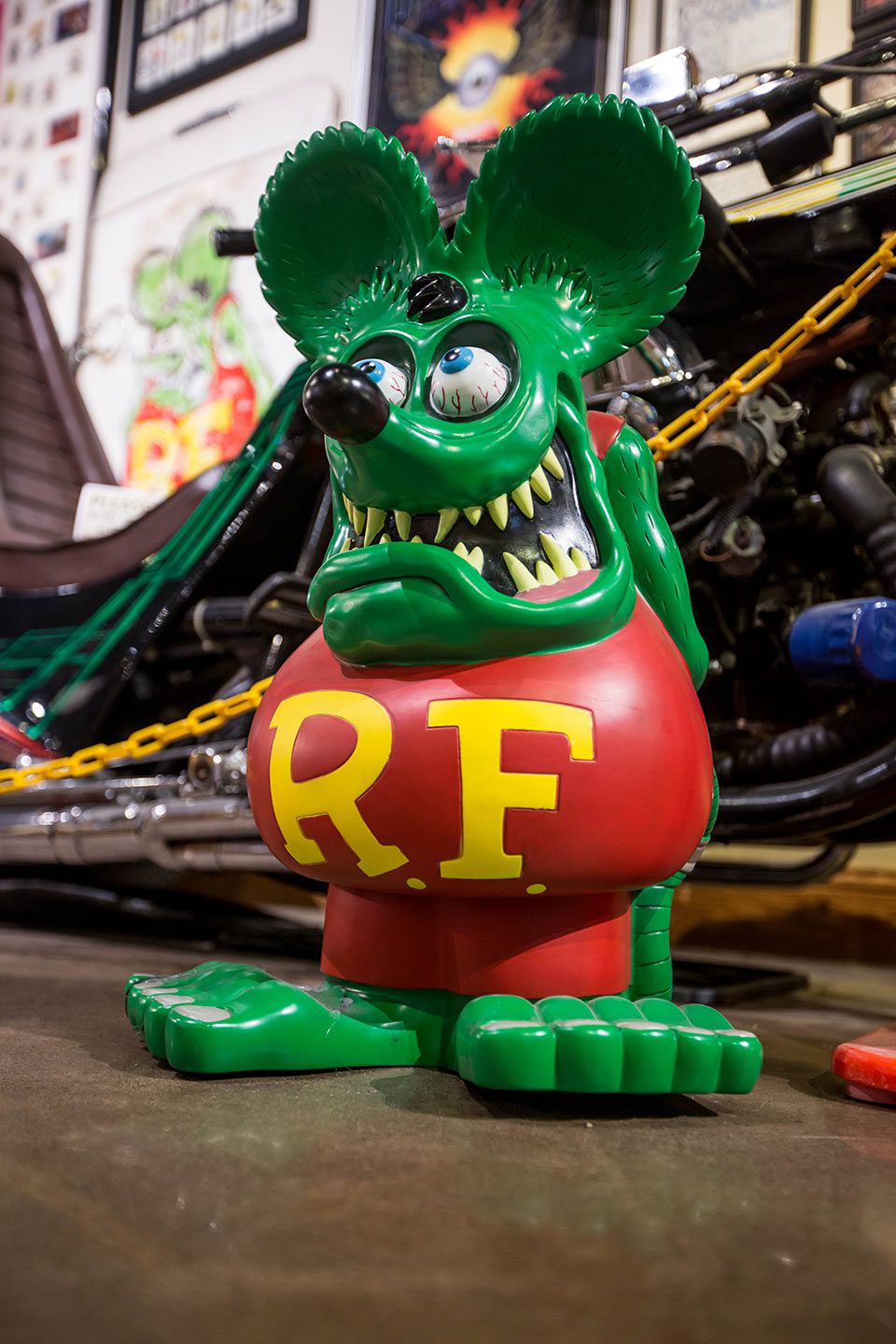 The museum featured many trinkets from “Kustom Kulture” king, Ed “Big Daddy” Roth.