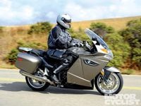 2013 BMW K1300GT riding on country road