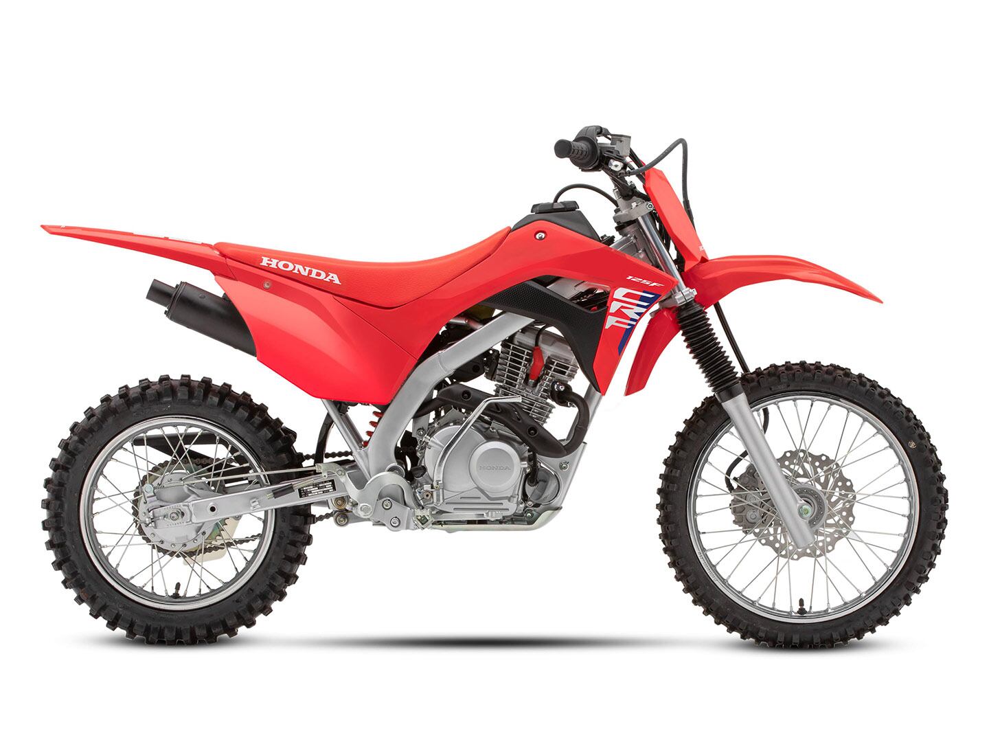 The standard Honda CRF125F gets you a 17-inch wheel in front and 14-inch wheel in back.