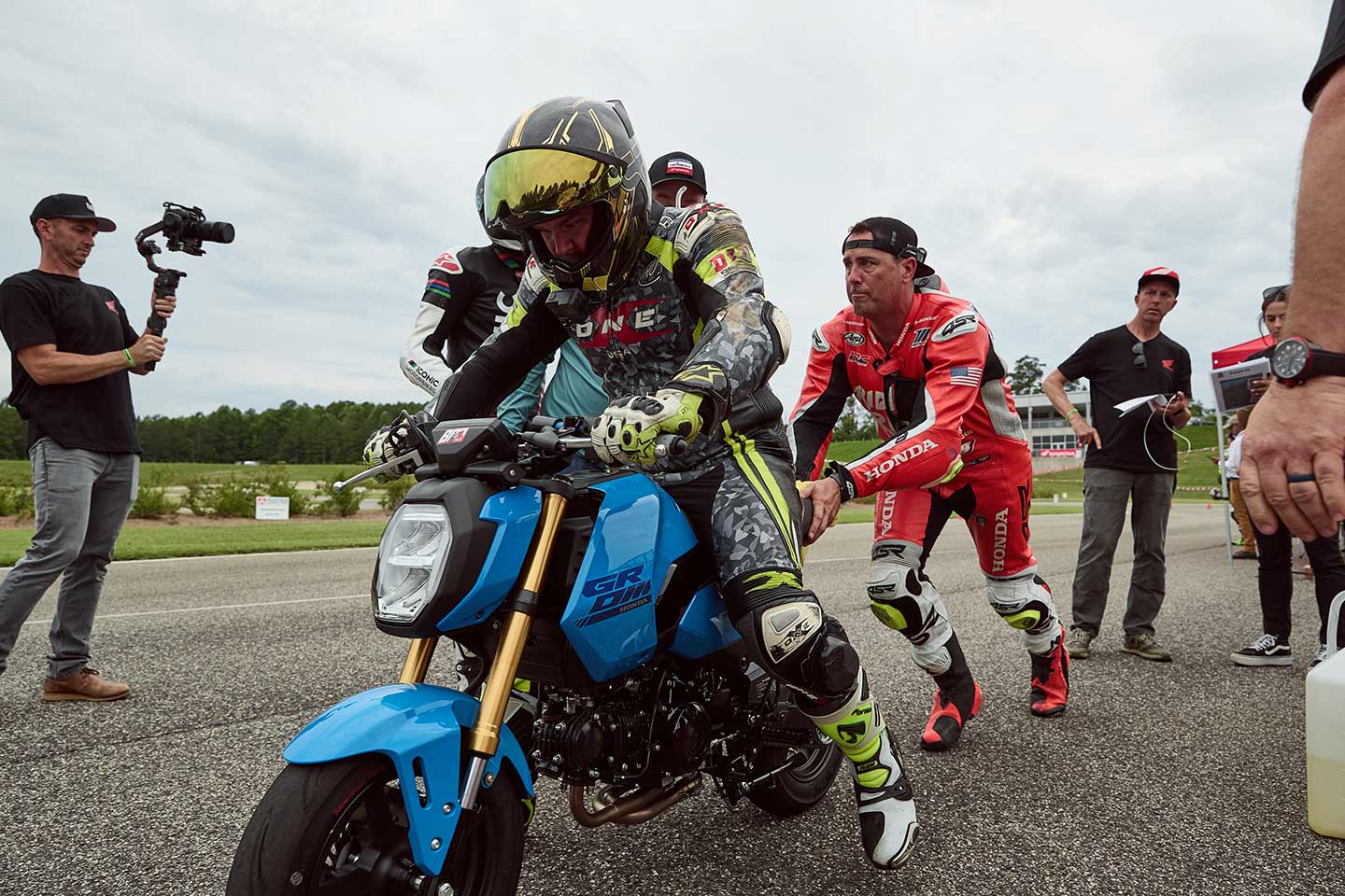 A mandatory gas stop during the Grom Prix added another factor of strategy throughout the endurance race.