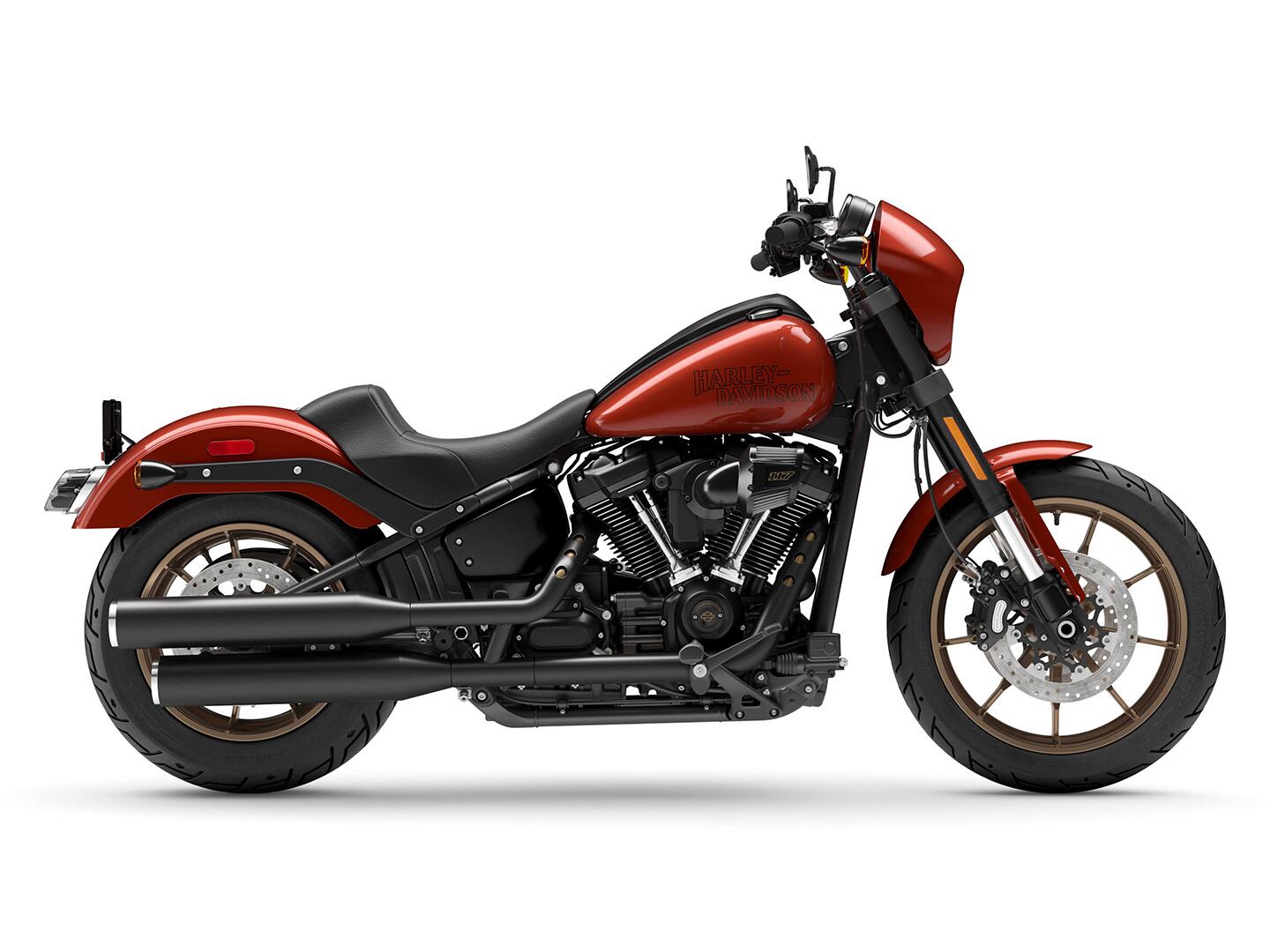 The Harley-Davidson Low Rider S. Dig the headlight nacelle. But you can call it a mini-bullet fairing if you like.