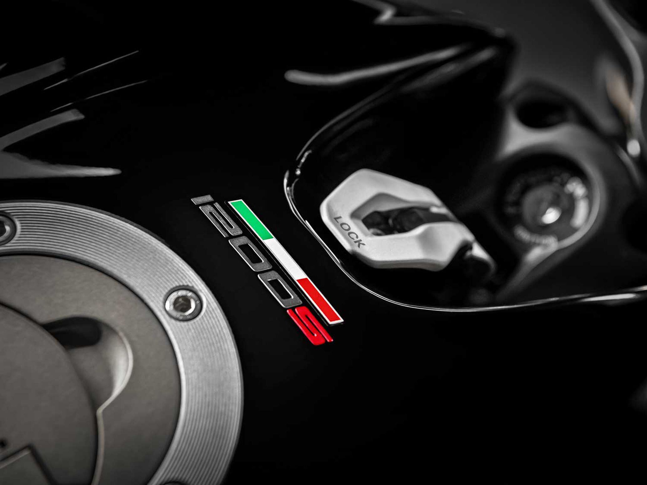 Monster fans will appreciate the return of the ski-buckle-style latch at the forward portion of the 4.4-gallon fuel tank.