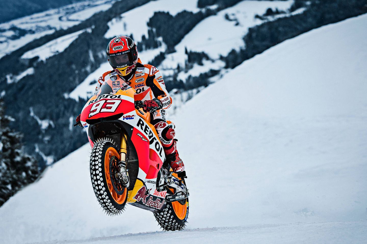 Marc Marquez rides the RC213V again