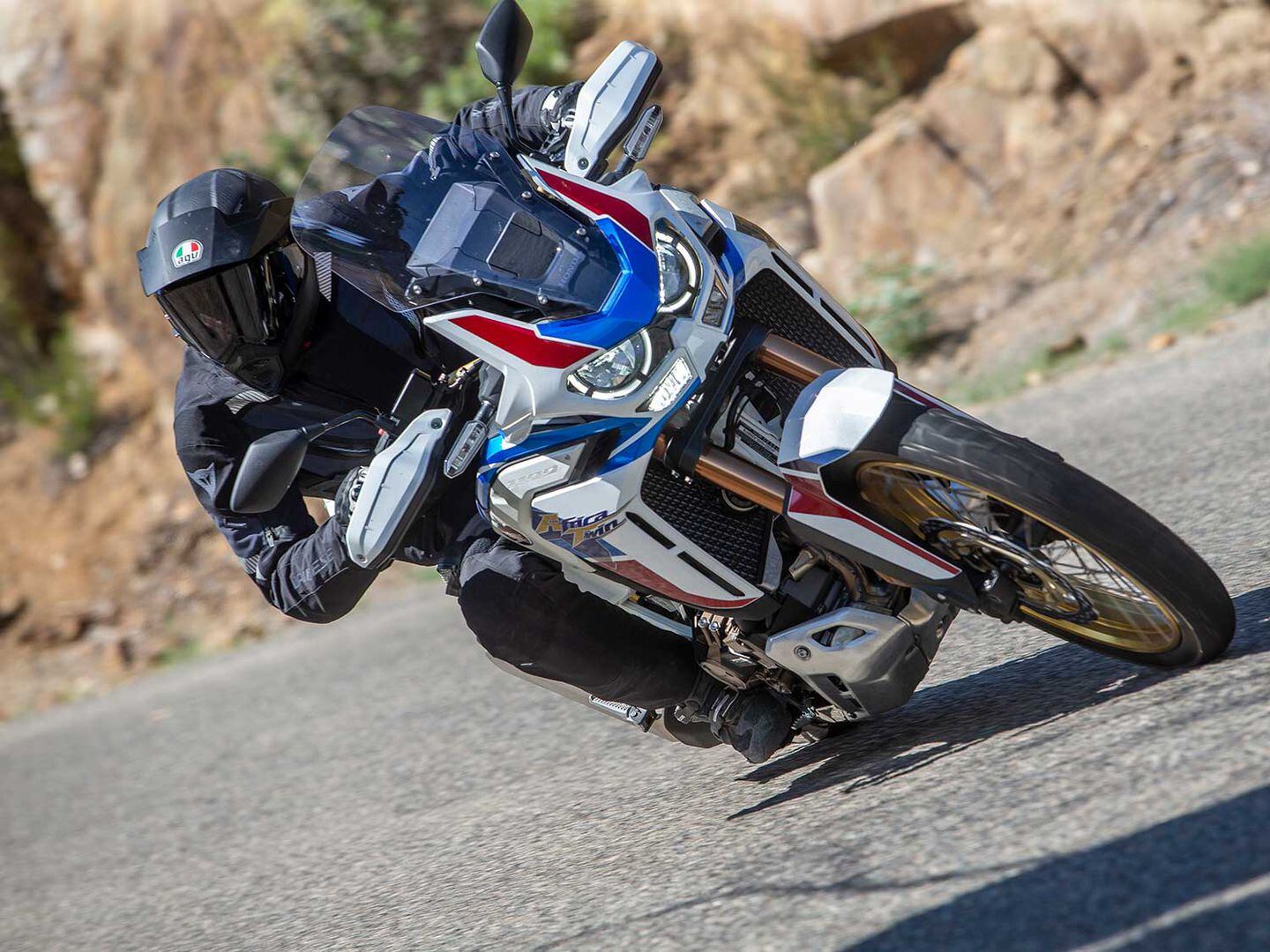 Scooter Injusa ® Honda Africa Twin Blue Ride-On